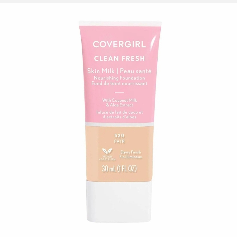 COVERGIRL Clean Fresh Skin Milk Dewy Finish Vegan Foundation Fair 520 1 …